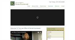 Desktop Screenshot of kuzniewskilaw.com